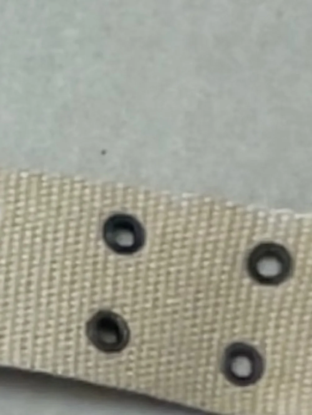 Tan 2 Row Metal Grommet Canvas Belt